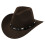 Western Cowboyhat Unisex Kaffe 1 stk. 1