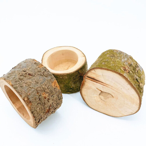 Μπολ τροφής για μικρά ζώα Wood1Set Πολλαπλών ειδών για κατοικίδια