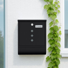 Cassetta postale con porta giornali - Design minimalista in metallo