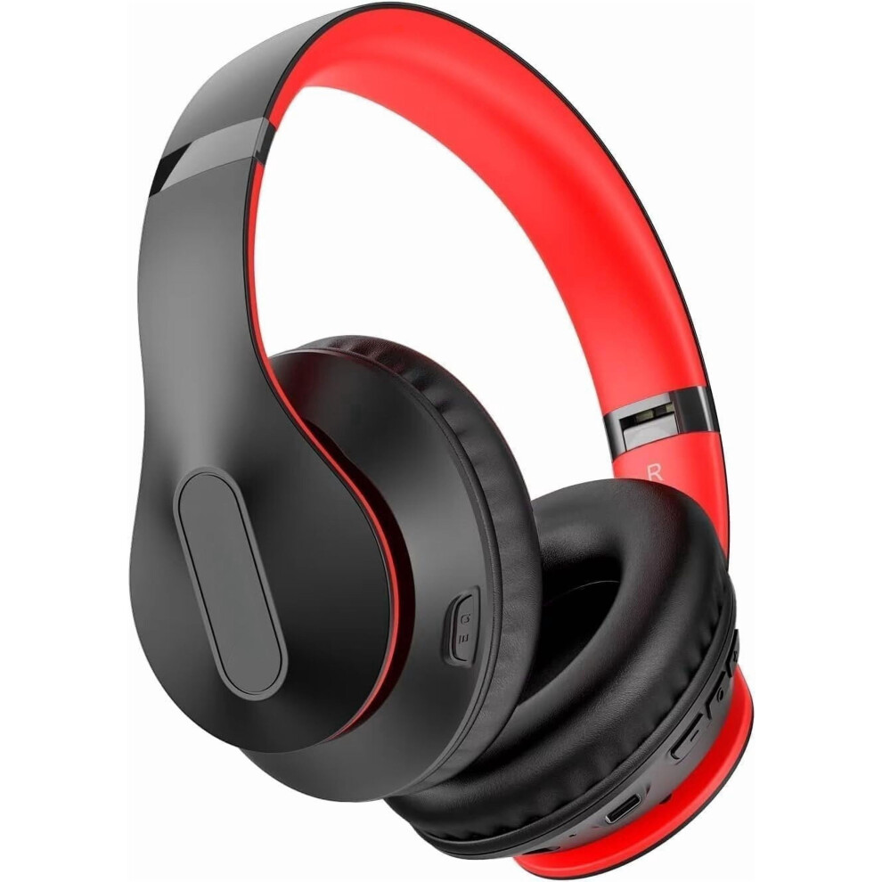 Headphones Over Ear 65H Playtime Hifi Stereo Headset With Microphone And 6Eq Modes Foldable V5.3 Headphones For Travel Smartphone Computer Laptop 9340959264087