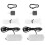 6Sets Compacte Aquarium Air Pump Zwart USB Tank Aerator 1