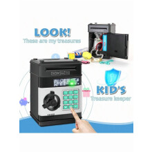 Mini ATM Piggy Bank for Kids 3-12 | Coin & Bill Savings Box | Learning Toy | Compatible with Refasy Cash Coin Can