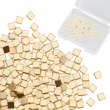 400pcs 2x2mm 24K Gold-Plated Brass Solder Chips w/ Flux, Ultra-Low Temp, for Jewelry & Electronics DIY Repair – Compatible with Jewelry Tools
