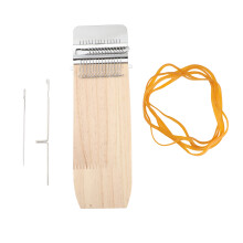 Creative Weaving Frame Loom for DIY Projects, Speedweve Mending Tool Easy to Use Wooden Loom Machine with Hooks