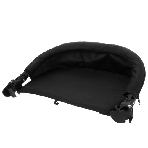 Baby Stroller Pedal Black Cloth Extended Leg Support 1Pcs