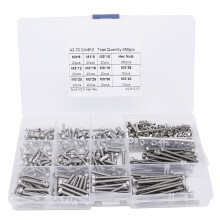 Stainless Steel Hex Socket Head Cap Screw Metric Threaded Allen Hexagon Drive Corrosion Resistant Fastener Set For Electronic Products DIY Inventions