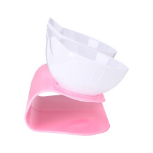 Tilted Cat Bowls Elevated Orthopedic Design Anti Regurgitation Raised Feeder Double Bowl Set Easy Assembly And Cleaning Transparent Material For