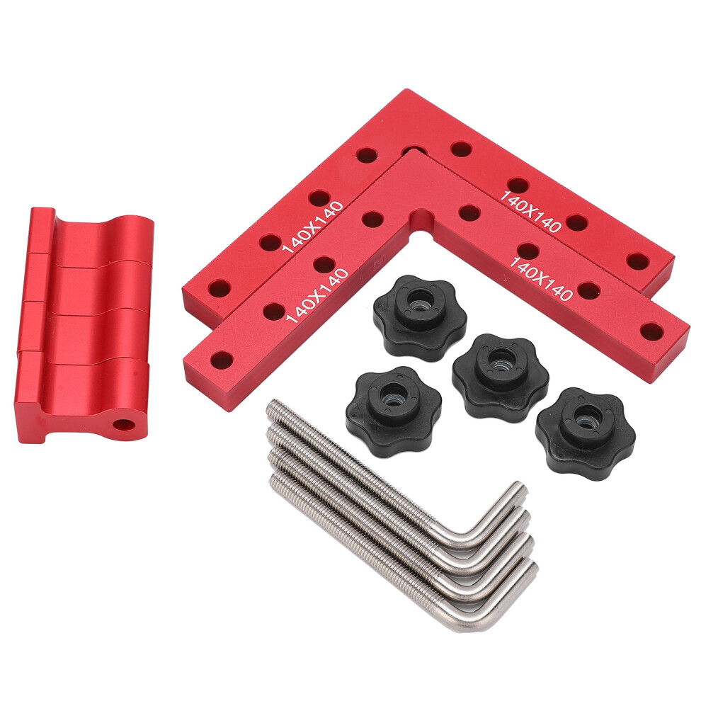 Measuring Tool With Scale Lightweight Portable Right Angle Clamp For Woodworking Tools Corrosion Resistant Professional Design Accurate Measurement 9551475379777