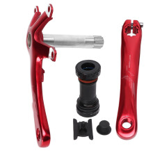 Guarnitura con movimento centrale cavo per mountain bike, bracci delle pedivelle super leggeri in lega di alluminio ad alta resistenza, antiscivolo,