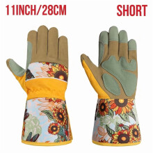 1 pair of women's long gardening gloves, 3 styles available
