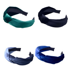 4er-Set Haarbänder für Damen, breites Stoffhaarband, dicke Haarbänder für Damen, Mixing5