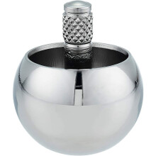 Deliqiba Tippe Top Metal Flip over Top Stainless Steel Top Amazing Toy Gift, Silver