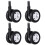 4Pcs Black PP Stroller Wheels Replacement Kit for Walkers Quiet Swivel 10