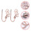 Raindrops  Decorative Curtain Hook Holdback Closet Accessories 4