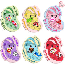 Valentine's Day Cards for Kids - 36 Cards with 72 Shoe Charms, Classroom Exchange Gifts for Boys & Girls, Compatible with School Parties