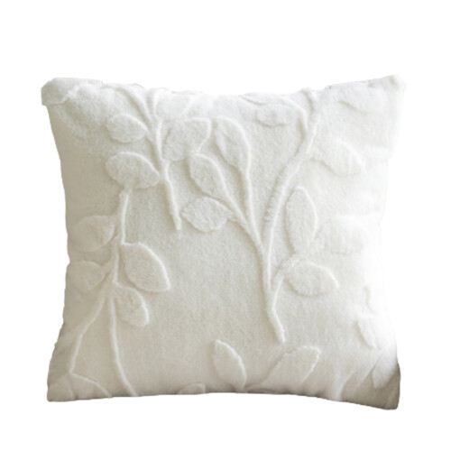 Burgundy decorative throw pillow plush accent cushion