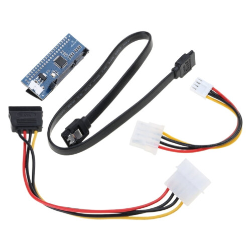 Adaptador conversor IDE de 3,5 polegadas para SATA para discos rígidos de 3,5 polegadas e unidades de CD/DVD, fácil instalação e transferência