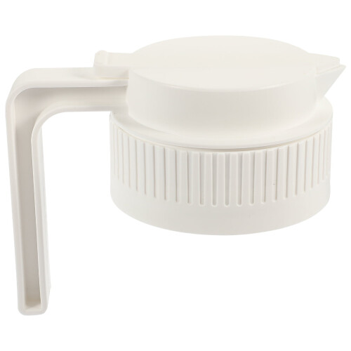 Capac protector pentru borcan Mason, design etanș, alb, din plastic, 1 buc.