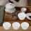 48pcs vintage tea cup set 60ml thickened chinese teaware 5