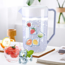 Bouilloire à eau froide – Pichet en plastique grande capacité avec graduation, qualité alimentaire, poignée incurvée et bec verseur