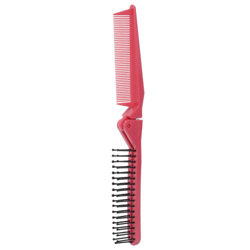 Ελαφριά φορητή πτυσσόμενη χτένα μαλλιών Rosy Travel Brush με προστατευτικό πτυσσόμενο