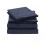 Microfiber Bed Sheets Navy Blue Alaskan King 4-Piece 1