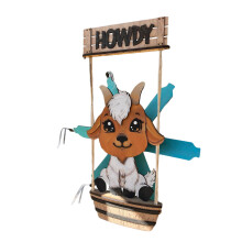 Animal Windmill - Outdoor Cute Animal 3D Garden Sculpture 3D Wind Spinner Hanging Yard Garden Decor Gifts Indoor/Outdoor Decor Grey