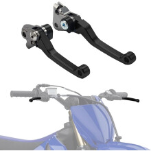Motorsykkel bremse- og clutchhendel, dreiehendelsett, justerbar CNC for YZ85 2015-2025, YZ65 2018-2025, YZ65 85, dirt pit bike, blå