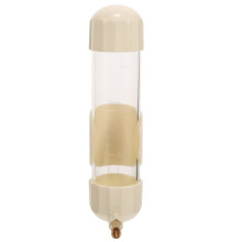 Bird Water Feeder Automatic Plastic Water Container White for Parrots and Birds