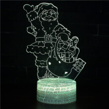 Solas Oíche Mealltóireachta Optúil 3T, Lampa Giúmar LED Athraitheach 7 nDath, Cumhachtaithe ag USB, Comhoiriúnach le Cáblaí USB, Lampa Deisce