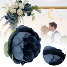 1 paquet de têtes de pivoines artificielles, pivoines en soie de 6 cm (2,36 pouces) pour mariage, bouquet, mur de fleurs, bricolage, décoration de