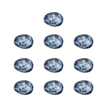 10 Pcs 0.79 Inch Crystal Mini Easter Egg Agate Jade Stone Gemstone for Mining Game Spring Home Holiday Party Favor