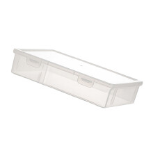 Large Clear Document Organiser Double Buckles Closure Stackable Storage Box for Book Certificates School Supplies