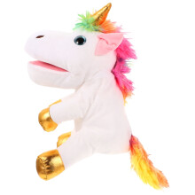 Unicorn Hand Puppet Lifelike Toy Animal for Kids Interactive Play and Imagination Activities 1Pcs