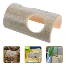 Cage Bamboo Tunnel for Hamsters Green Exploration Encouragement 1Pcs