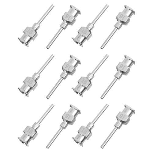 Laboratory Use Dispensing Needles 12pcs 0.98x0.20x0.04in 2