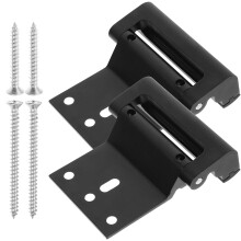 2Sets Black Home Security Door Lock Alloy Reinforcement Lock for Door Safety