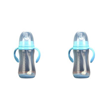 Children'S Sippy Cup 300Ml Wide Caliber Pp Baby Bottle with Handle Anti Drop Anti Flatulence Plastic Baby Bottle