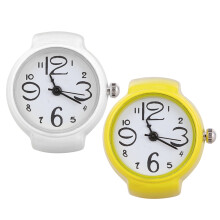 2Pcs Novelty Watch Ring with Precise Quartz Movement and Unique Chic Design