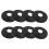 8 pack 50m bamboo charcoal dental floss with spool, mint (black) 11