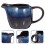 Creamer With Spout And Handle Ceramic Blue 1set For Home Use 2