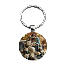 Nativity Set Ornaments: Holy Mother Mary & Baby Jesus Christmas Decor, Catholic Nativity Scene, Compatible with Standard Trees