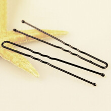 Paquete de 35 pinzas para el cabello en forma de U para mujer, color negro.