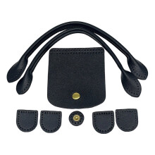 Leather Bag Making Set,Diys Leathers Bag Knitting Set with Top Zipper Flap Cover Shoulder Strap Lock for Shoulder Bags