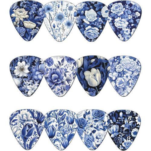 Gitarrplektrum halkfri celluloid 12 st