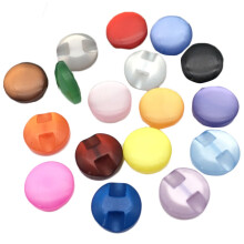 Pearlescent Resin Craft Buttons 100 Pack Assorted Colors for Sewing Crafts and Decorations