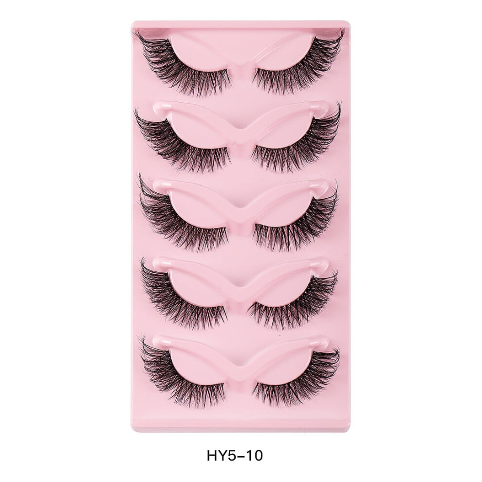 5 Pairs Eye Natural Look False Eyelashes