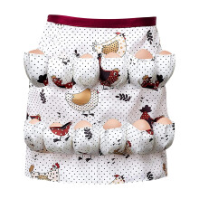 Tablier femme à poches pour la collecte des œufs, usage agricole et domestique – Tablier grande taille, compatible avec les tâches d'un élevage