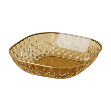 Transparent 5.9in Plastic Plate – Multifunctional Veg/Fruit Bowl, Snack Dish, Party/Wedding Supply