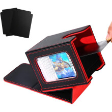The card box is used for commander display. It can hold 100 double decks of cards and is a TCG card storage box